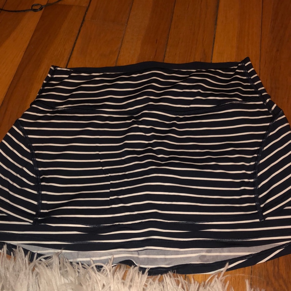 athletes blue skirt